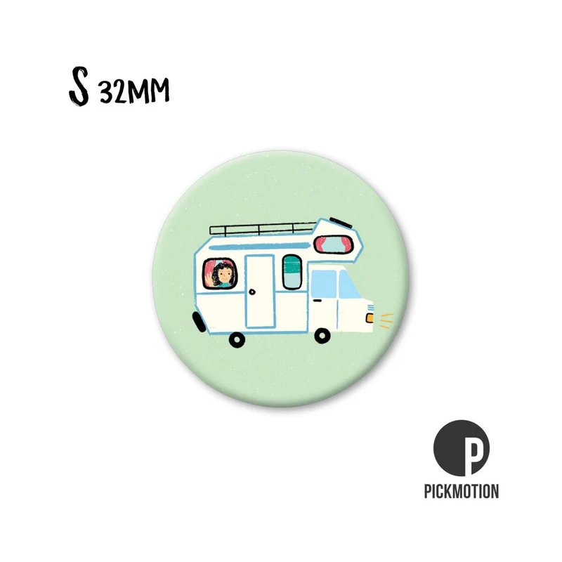 Magnet rund 32mm "Caravan"