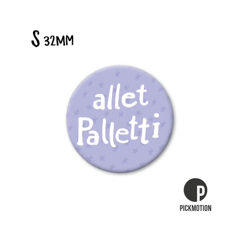 Magnet rund 32mm "alles Palletti"