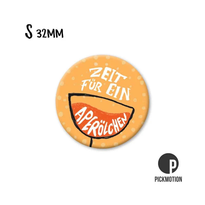 Magnet rund 32mm "Zeit für ein Aperölchen"
