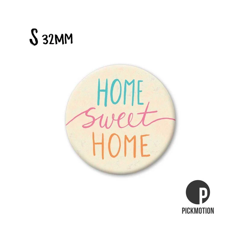 Magnet rund 32mm "Home sweet Home"