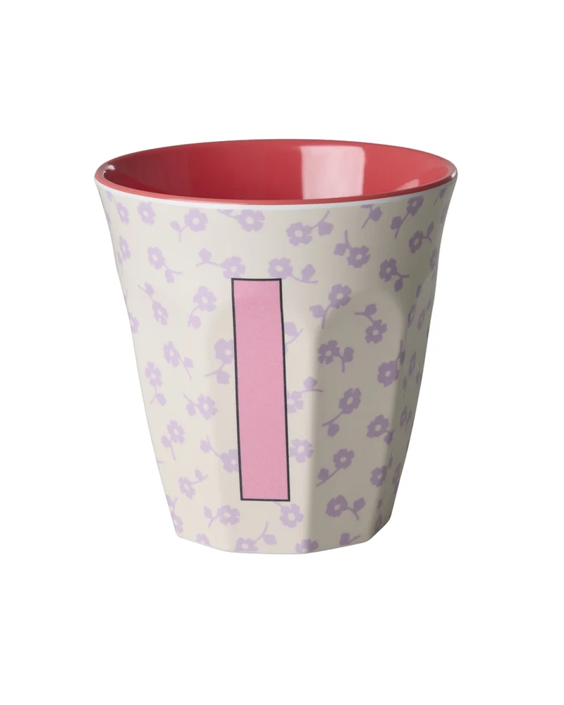 Rice Becher medium - Buchstaben Flowers