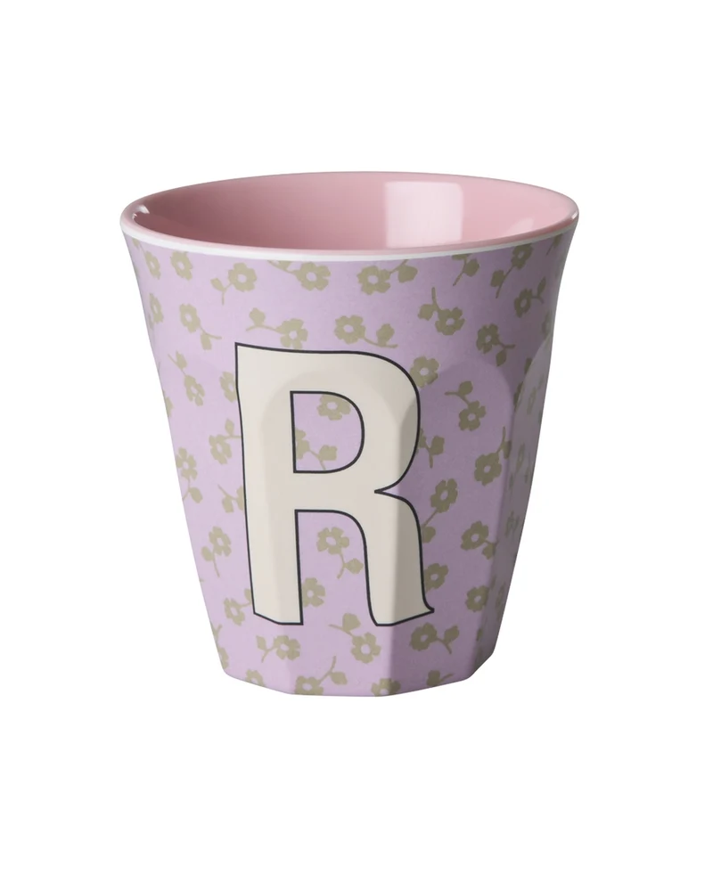 Rice Becher medium - Buchstaben Flowers