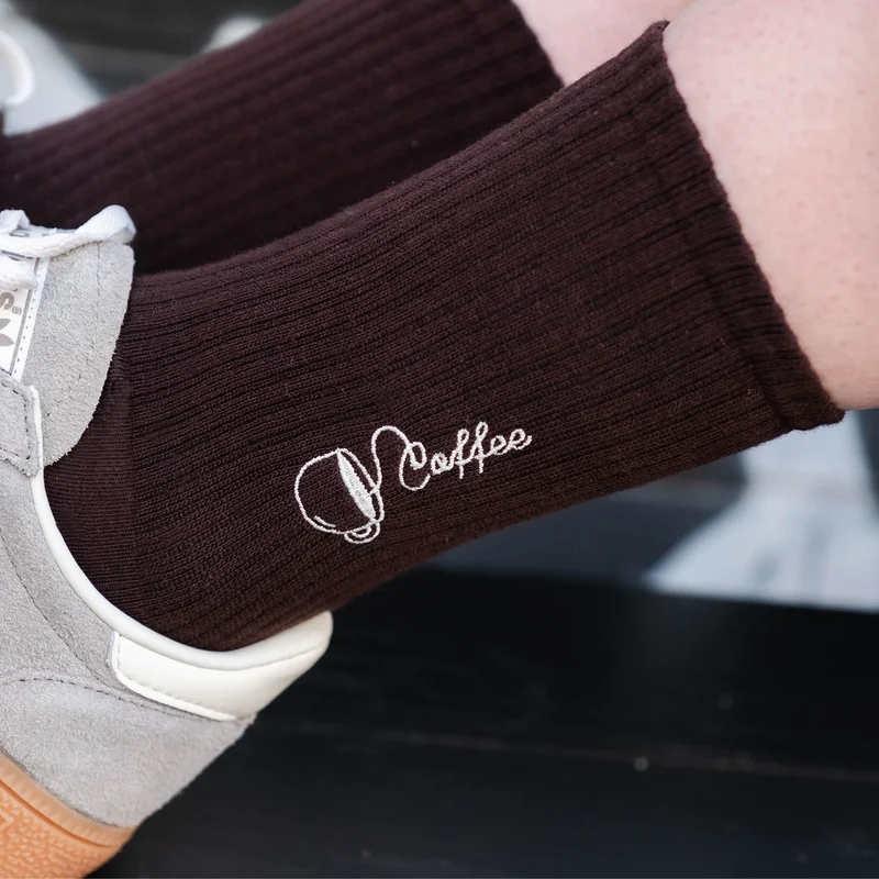 Tennissocken Kaffee