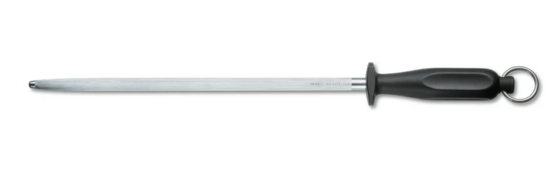 Victorinox Küchenstahl, Feinzug, rund, schwarz, 30 cm