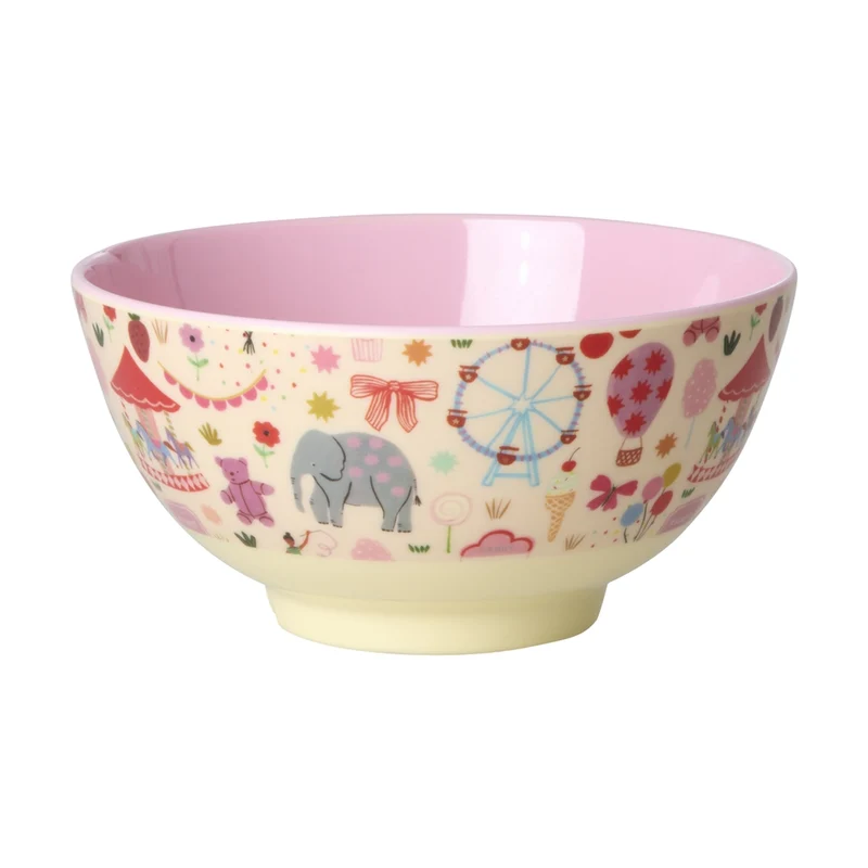 Rice Müslischale medium -Pink- „Fun Fair“ Print