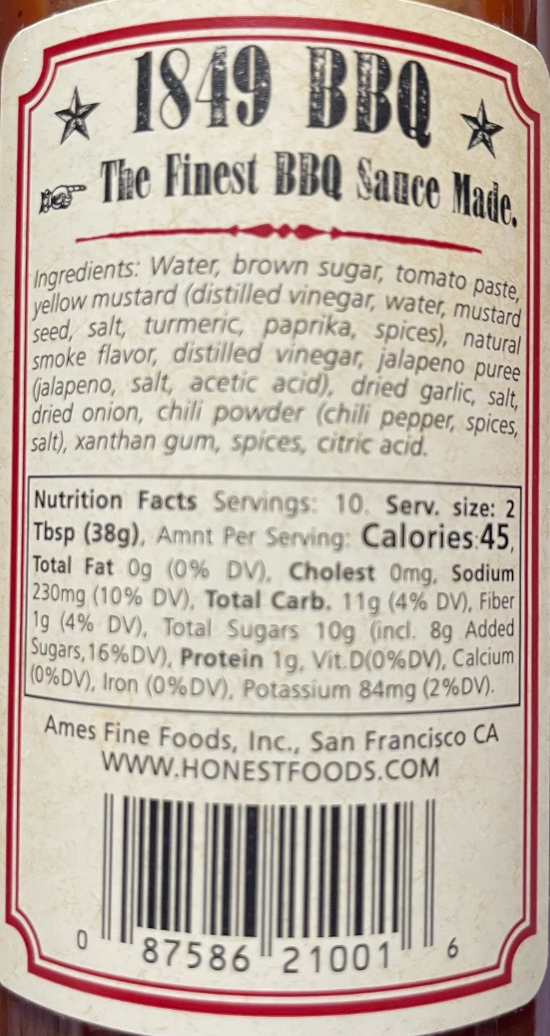 BBQ Sauce - All Natural - Klassisch ~ 396 gr.