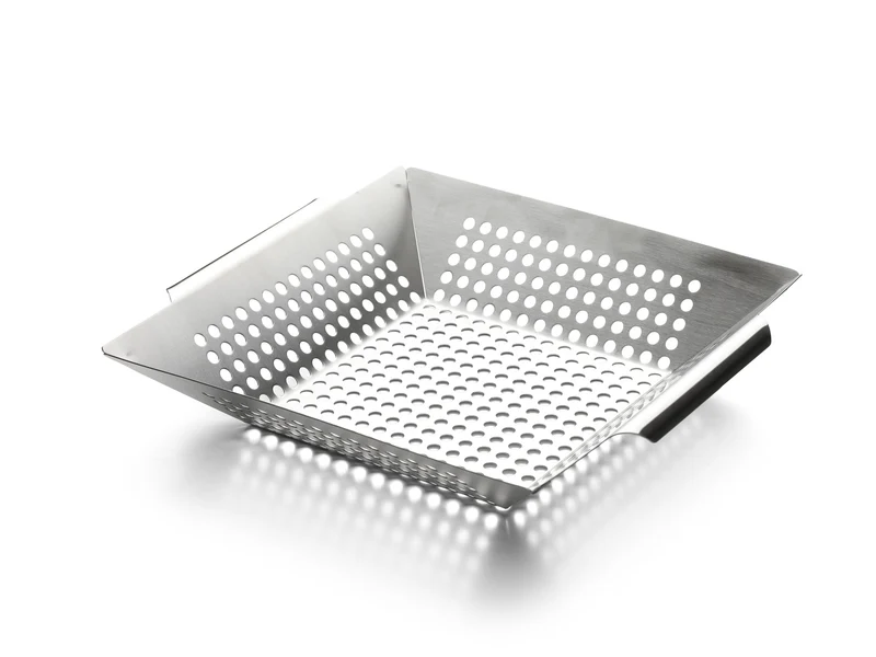Grillkorb aus Edelstahl 30 x 30 cm