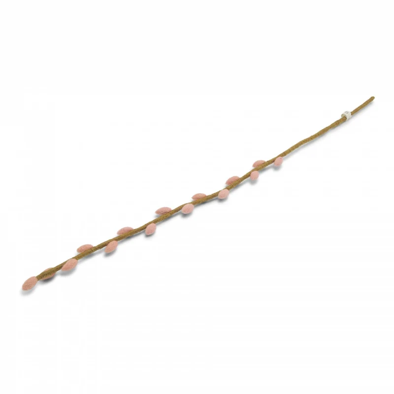 Langer Weidenzweig aus Filz - Dusty Rose