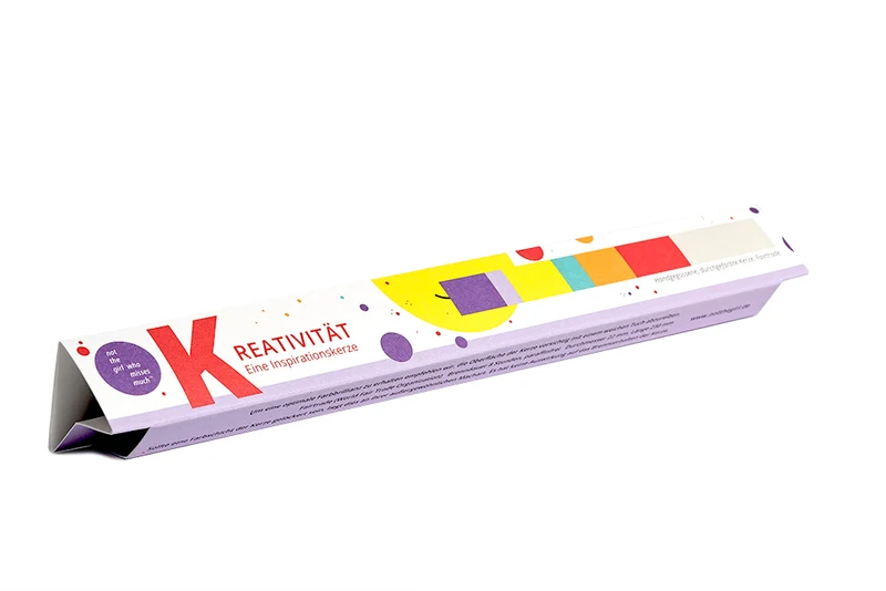 „Kreativität“ Grußkerze