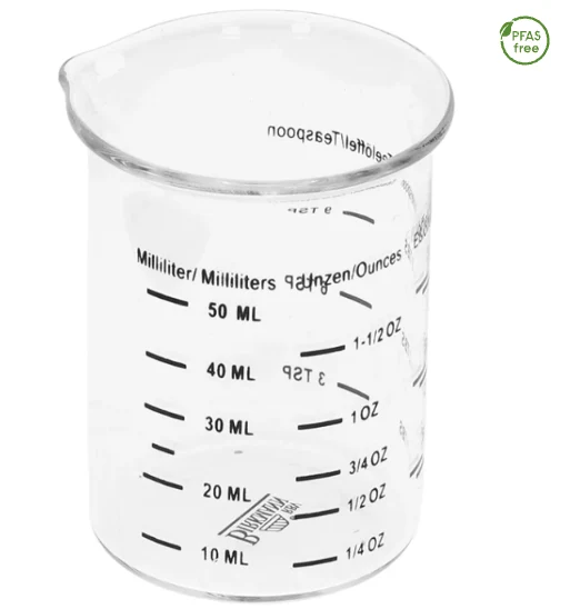 Kleiner Messbecher aus Glas, 50ml