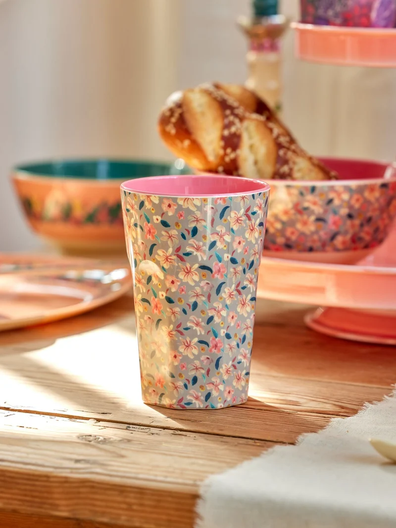 Rice Becher Tall - mehrfarbig- "Small Sandy Flower" Print