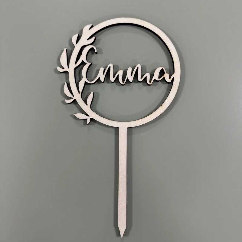 Caketopper Kranz mit Blättern