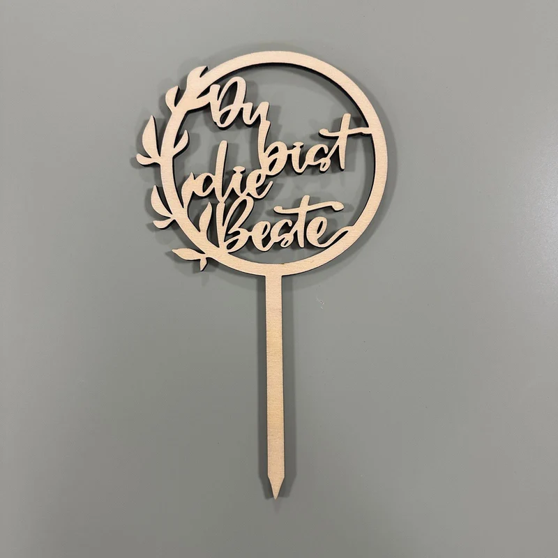 Caketopper Kranz mit Blättern