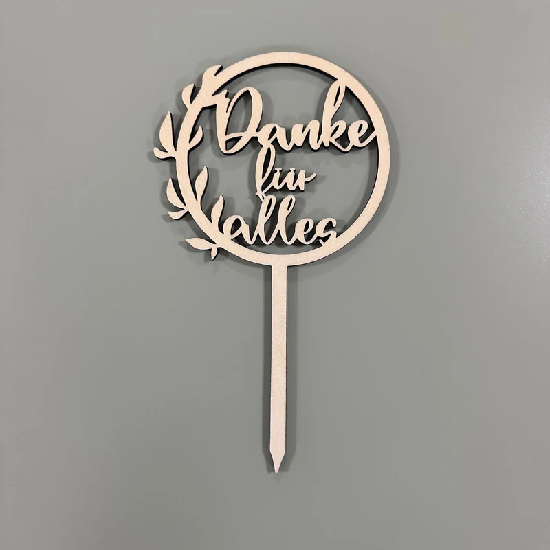 Caketopper Kranz mit Blättern