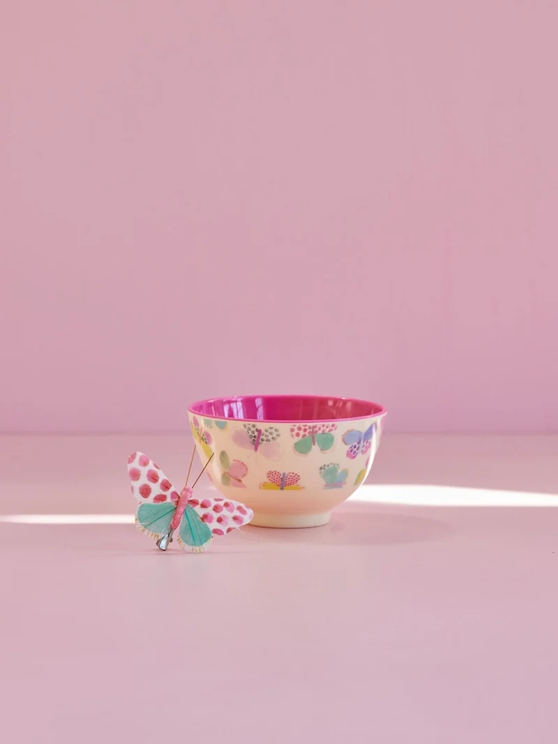 Kleine Schüssel - Pink - Butterfly Print
