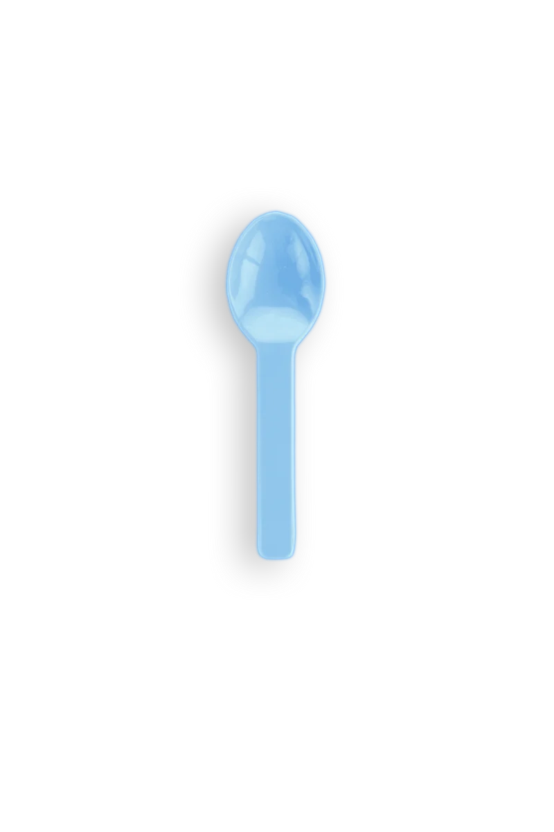 3in RCPLA compostable ice cream spoons - mixed colours