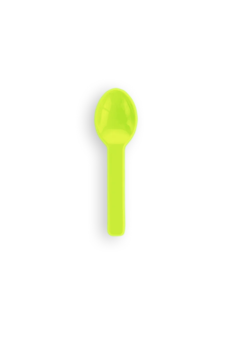 3in RCPLA compostable ice cream spoons - mixed colours