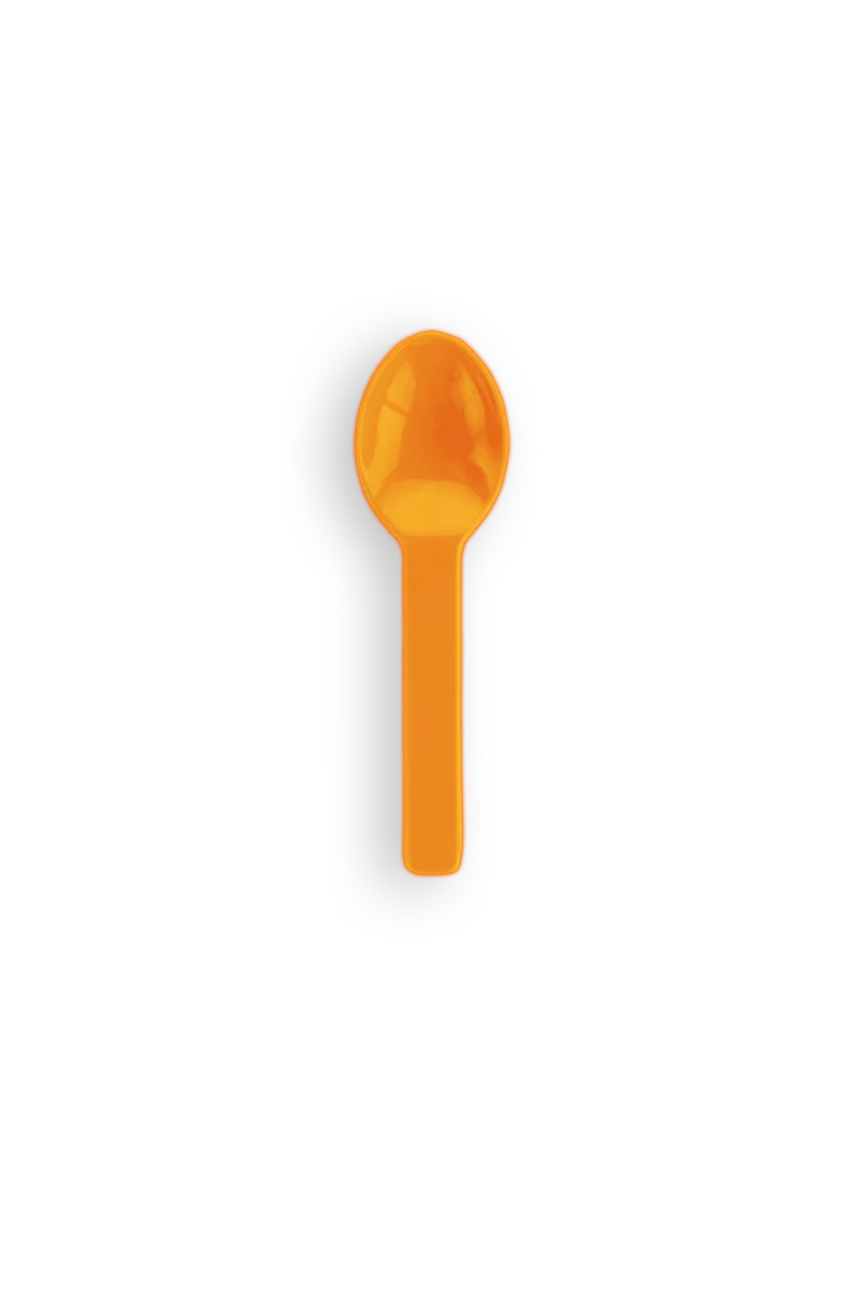 3in RCPLA compostable ice cream spoons - mixed colours