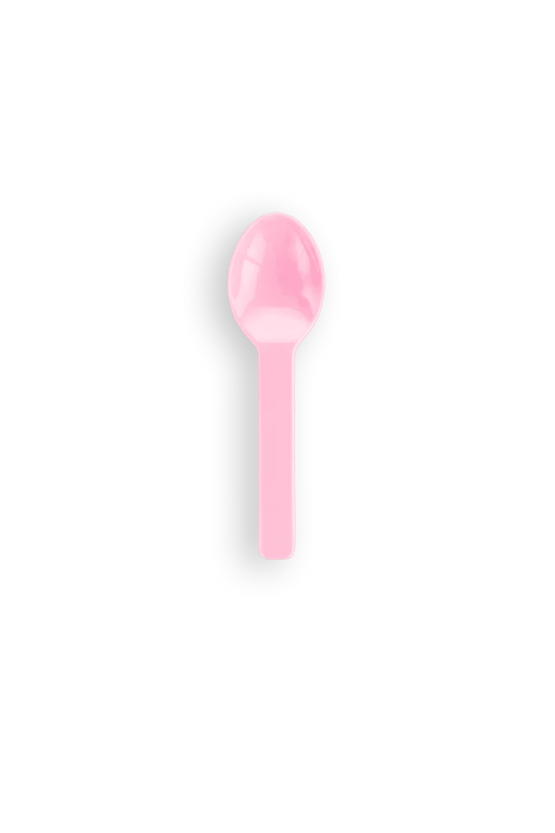 3in RCPLA compostable ice cream spoons - mixed colours