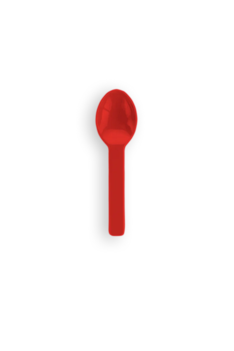 3in RCPLA compostable ice cream spoons - mixed colours