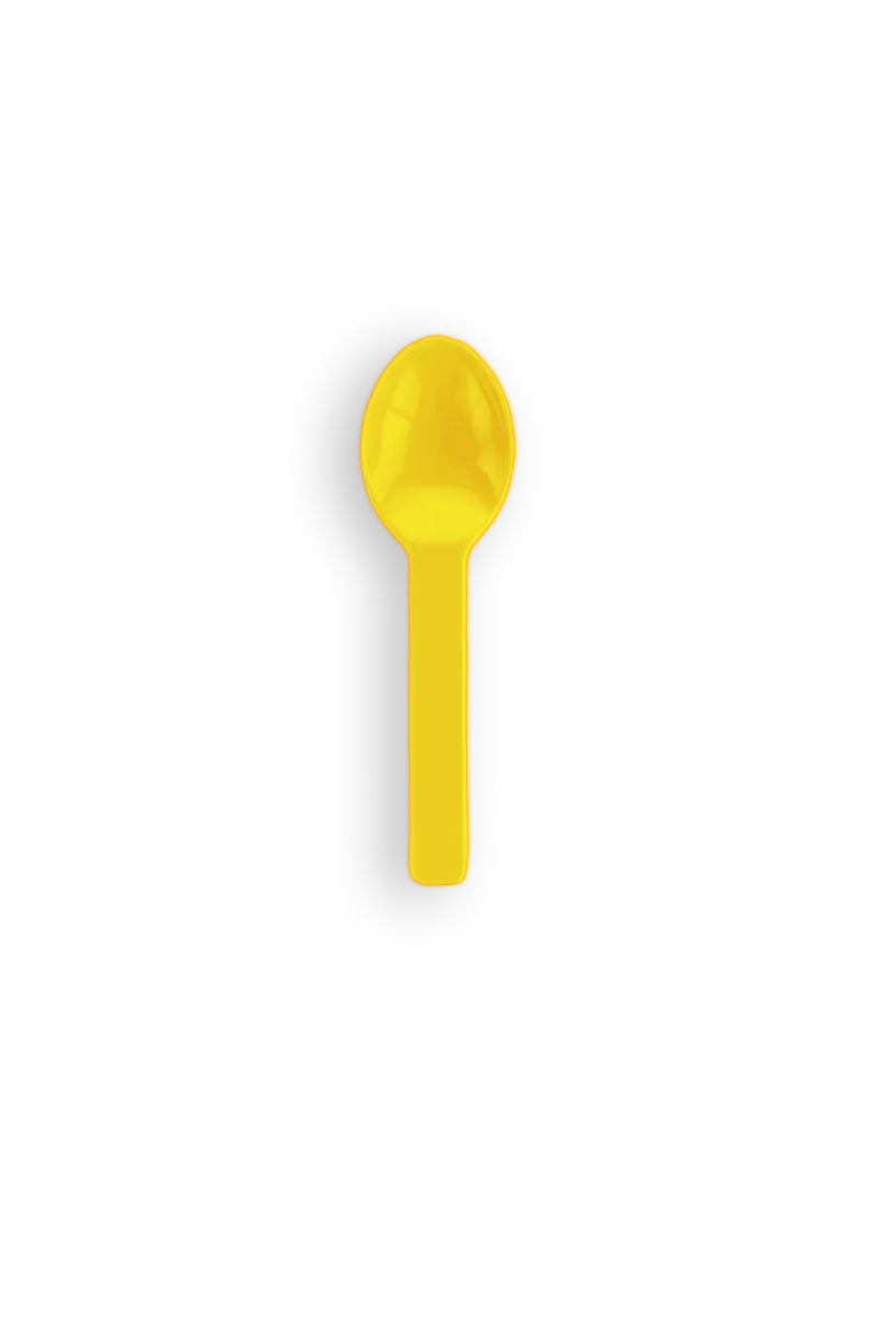3in RCPLA compostable ice cream spoons - mixed colours
