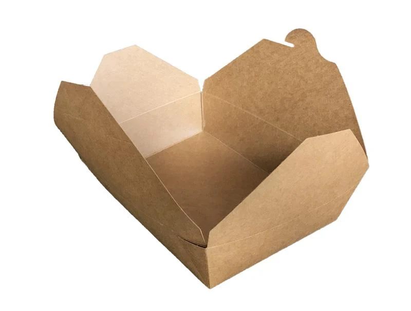 No.8 food carton 1300ml (15 x 12 x 6.5cm) - kraft