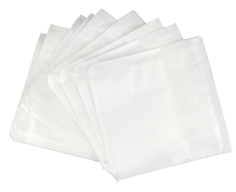 Recycled flat bag 21.5 x 21.5cm - white