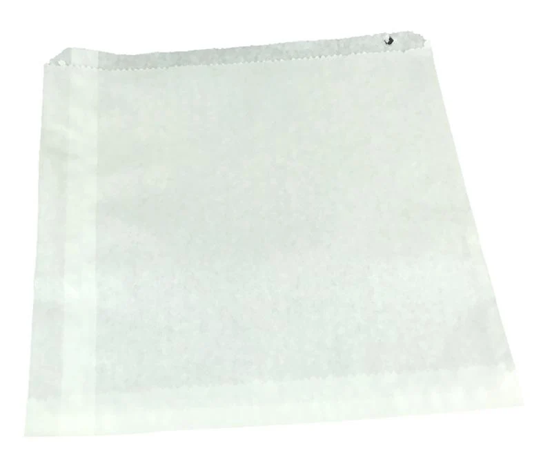 Recycled flat bag 21.5 x 21.5cm - white
