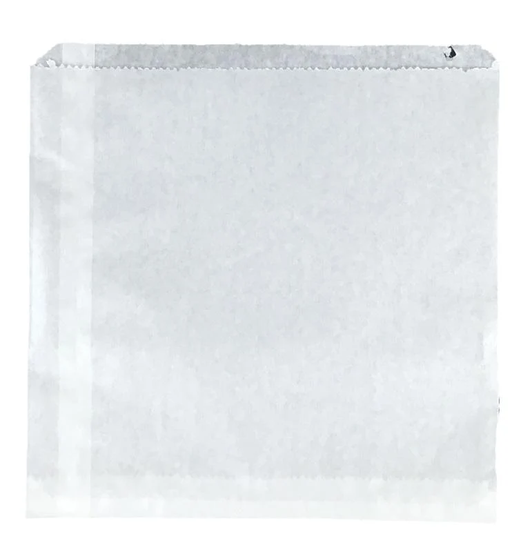 Recycled flat bag 21.5 x 21.5cm - white