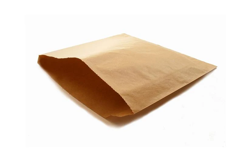 Recycled flat bag 21.5 x 21.5cm - kraft
