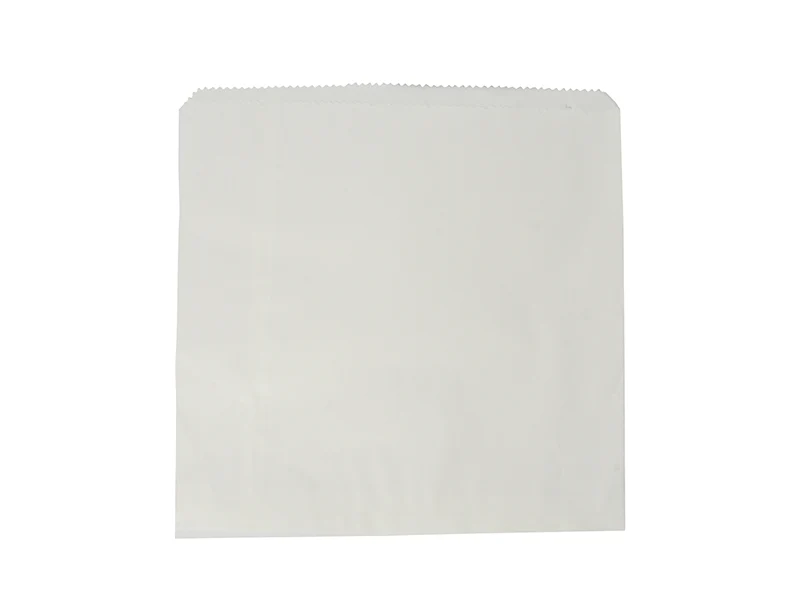 Recycled flat bag 25.4 x 25.4cm - white