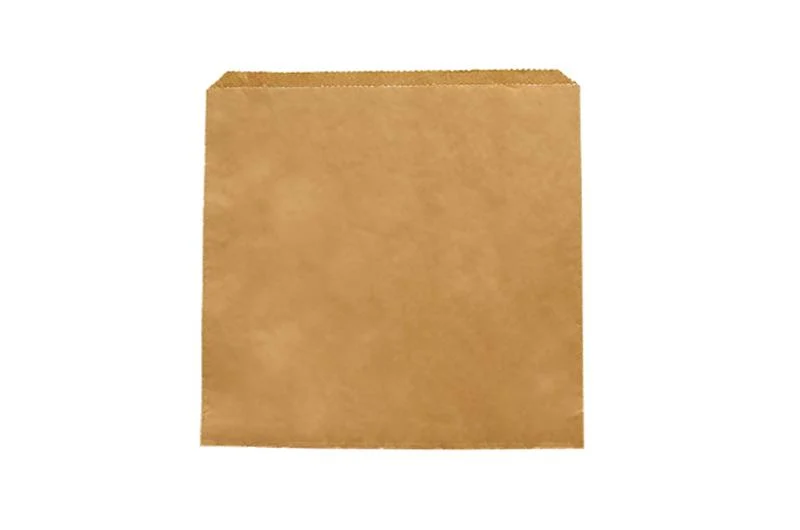 Recycled flat bag 25.4 x 25.4cm - kraft