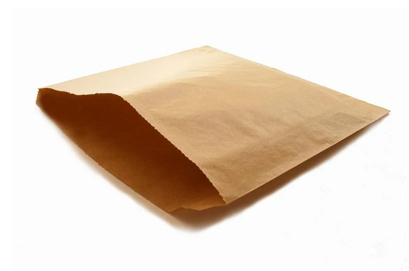 Recycled flat bag 25.4 x 25.4cm - kraft