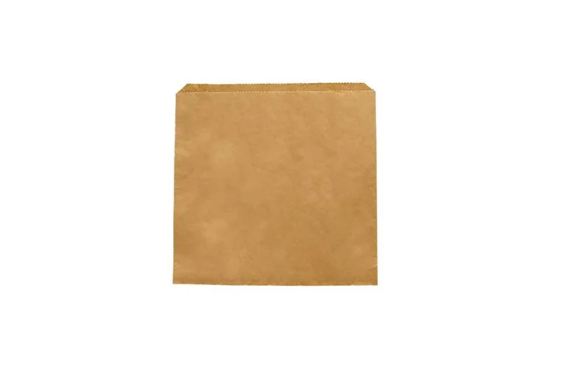 Recycled flat bag 17.7 x 17.7cm - kraft