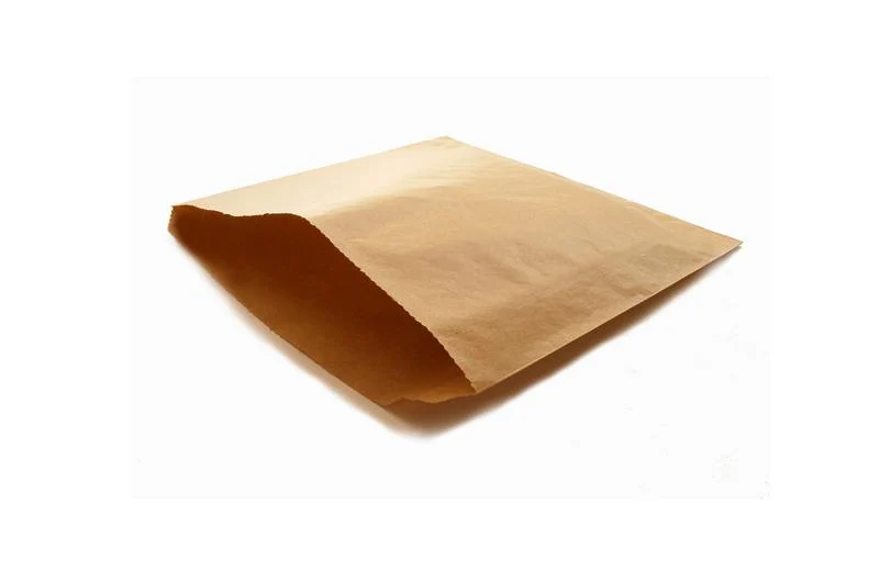 Recycled flat bag 17.7 x 17.7cm - kraft