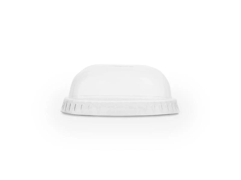 Dome PLA lid, straw slot (fits 76 series)