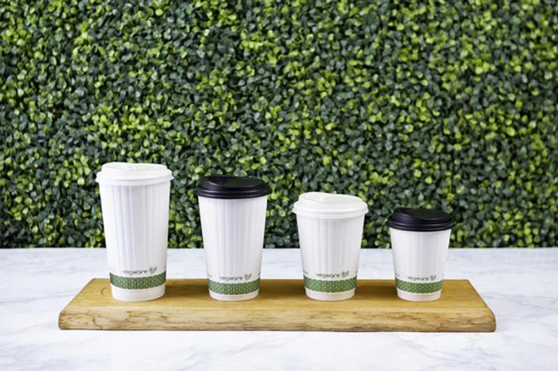 8oz white embossed hot cup - small lid