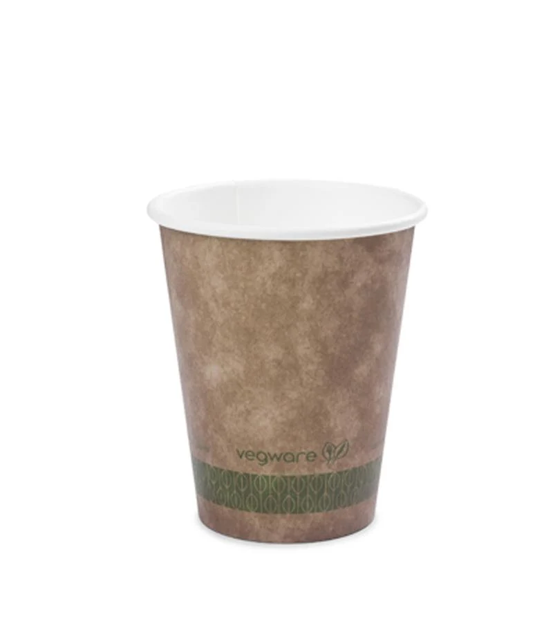 12oz brown kraft hot cup - large lid