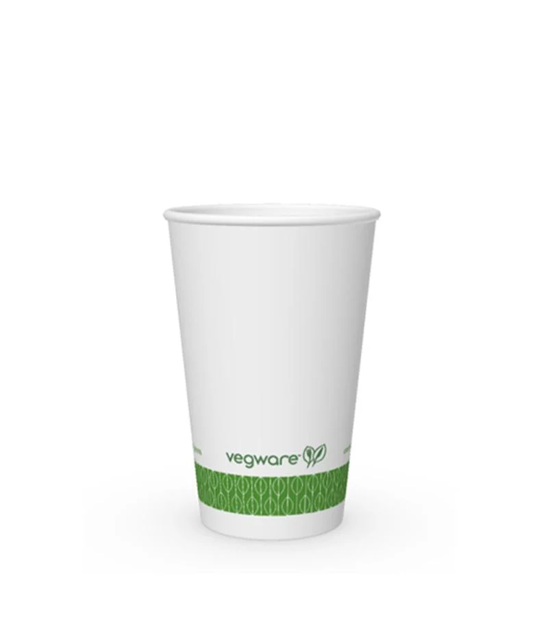 10oz white hot cup - small lid