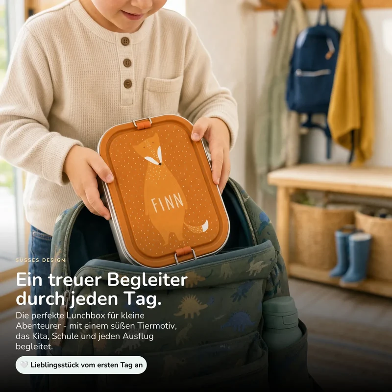 Trixie Brotdose Kinder personalisiert Fuchs