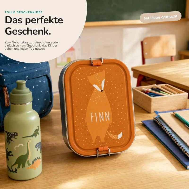 Trixie Brotdose Kinder personalisiert Fuchs