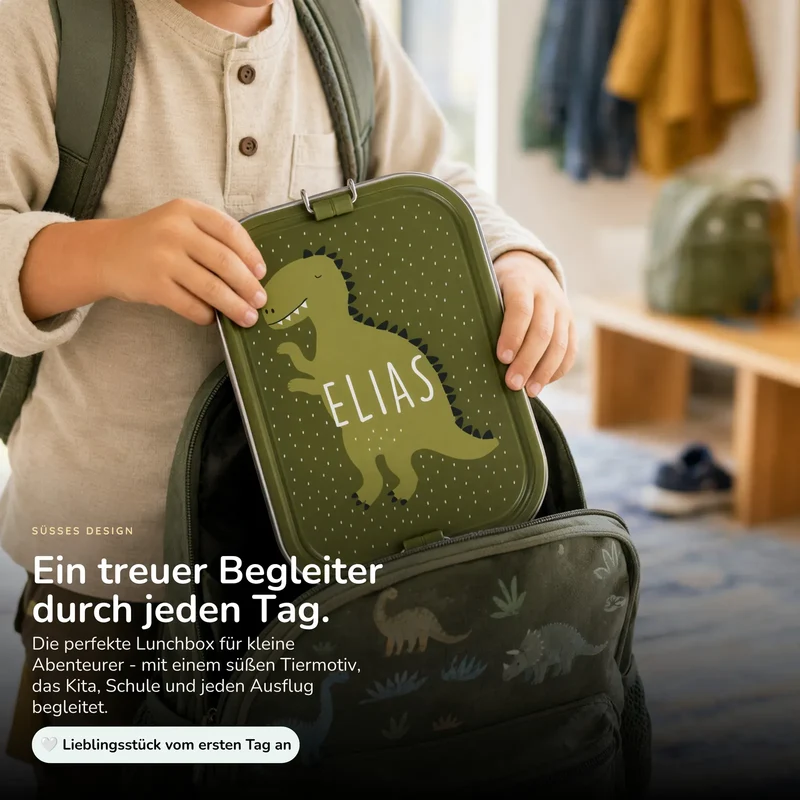 Trixie Brotdose Kinder personalisiert Dino