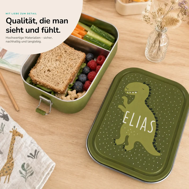 Trixie Brotdose Kinder personalisiert Dino