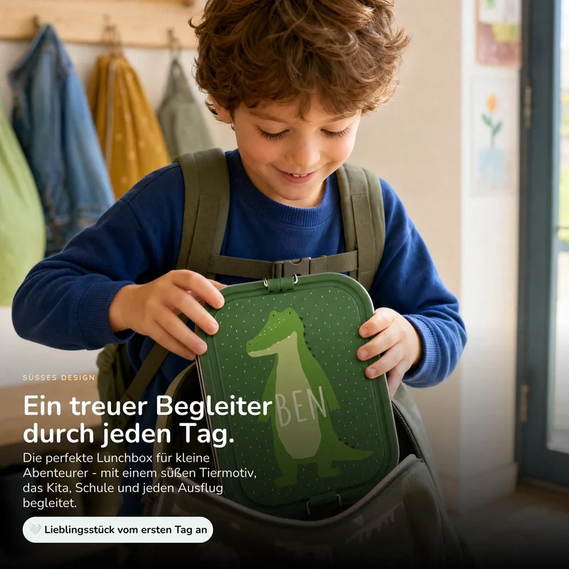 Trixie Brotdose Kinder personalisiert Krokodil