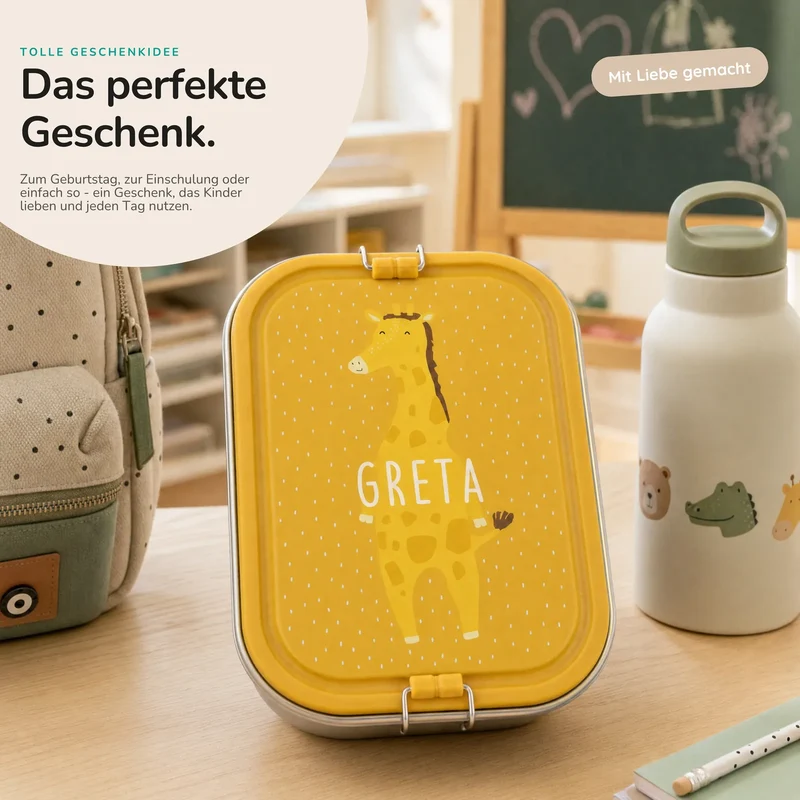 Trixie Brotdose Kinder personalisiert Giraffe