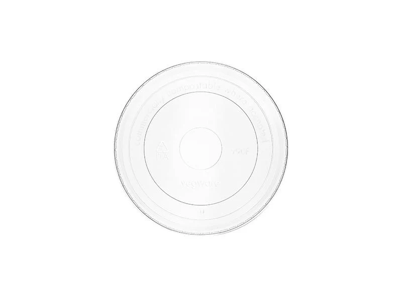 Flat clear PLA cold lid (fits 6-8oz bowls)