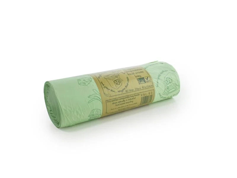 Compostable liner 80 litre, 20 per roll