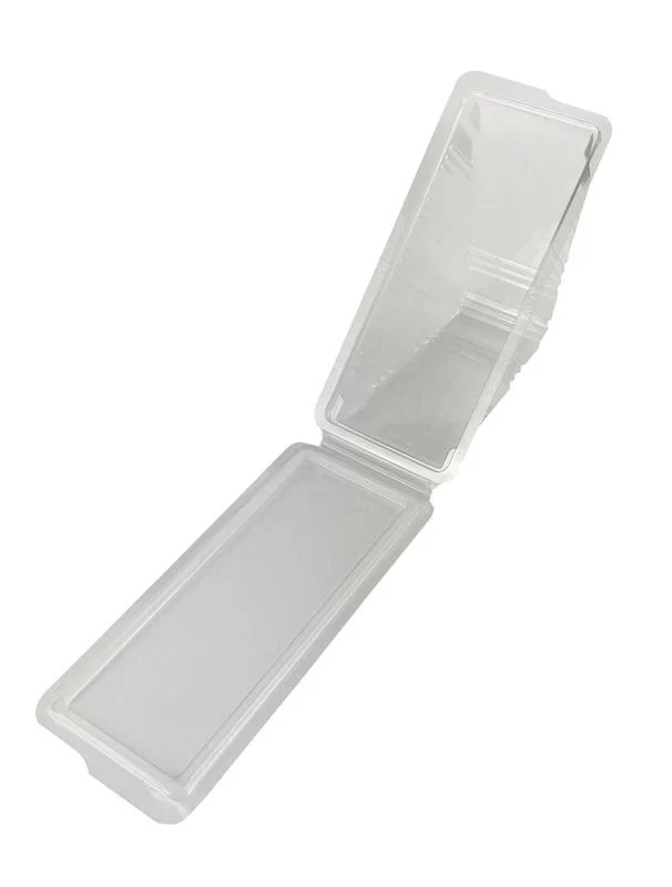 50mm Sandwich clamshell wedges - clear