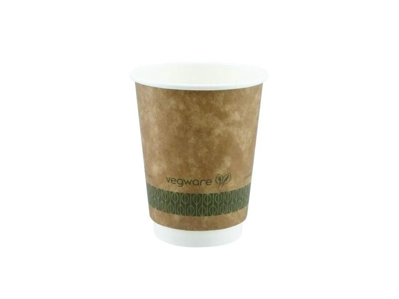 12oz brown kraft hot cup - large lid