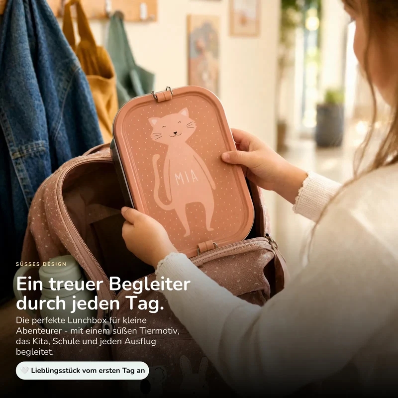 Trixie Brotdose Kinder personalisiert Katze